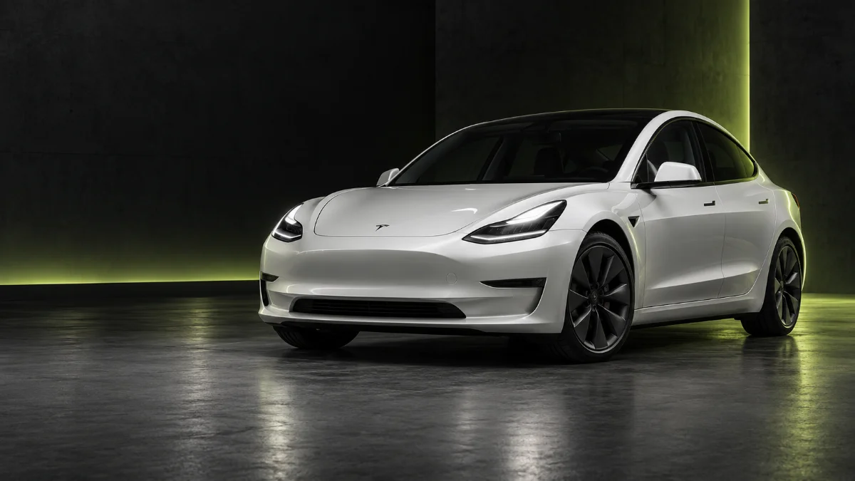 Tesla autó szemléltető képe